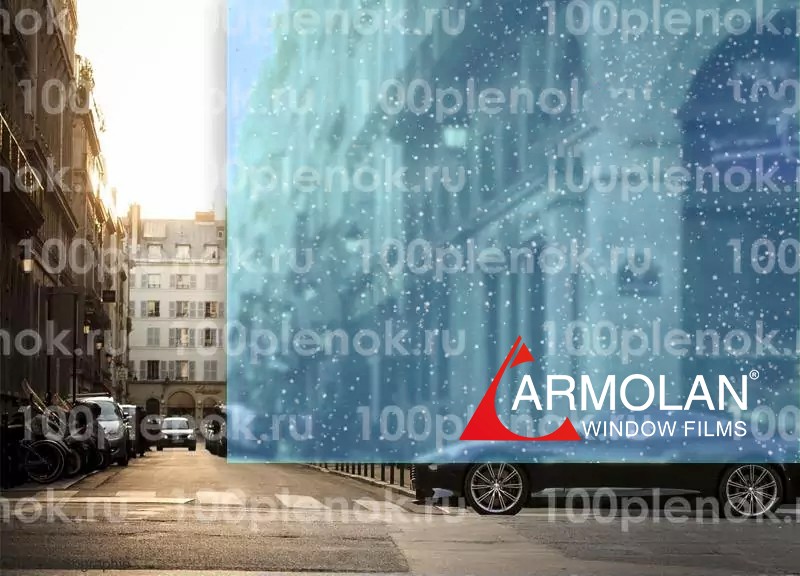 Декоративная пленка Armolan Crystal Blue Голубой иней